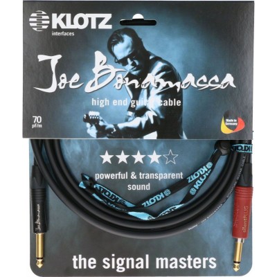 KLOTZ JOE BONAMASSA GUITAR 4,5M,JACK 2P - SILENT PLUG,NEUTRIK