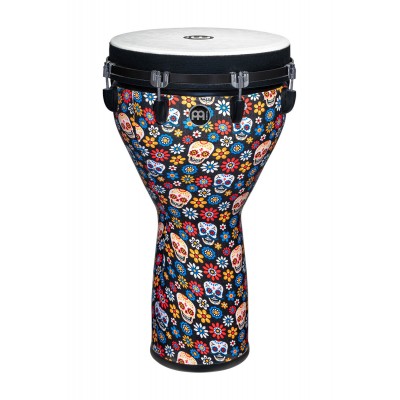 MEINL PERCUSSION 14" JUMBO DJEMBE, DAY OF THE DEAD