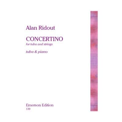 EMERSON RIDOUT ALAN - CONCERTINO FOR TUBA - TUBA and PIANO