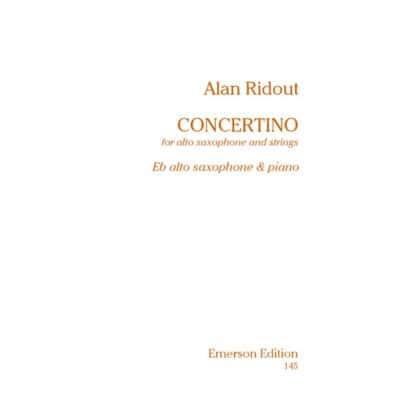EMERSON RIDOUT ALAN - CONCERTINO - SAXOPHONE and PIANO
