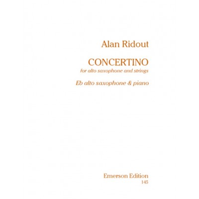 EMERSON Ridout Alan - Concertino - Saxophone & Piano