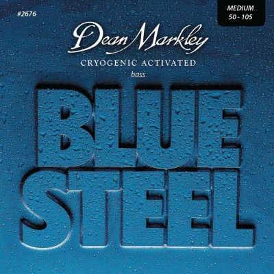 DEAN MARKLEY BLUE STEEL BASS GUITAR STRINGS MEDIUM 4STR 50-105
