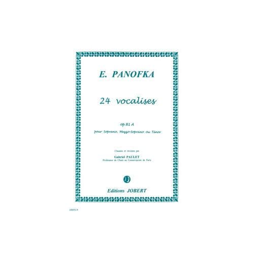 PANOFKA - VOCALISES VOL.1 OP.81A-SAT - VOIX ÉLEVÉE ET PIANO