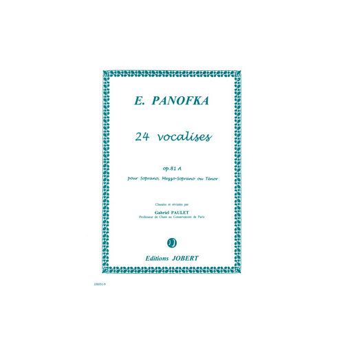 JOBERT Panofka - Vocalises Vol.1 op.81A-sat - Voix Élevée et Piano