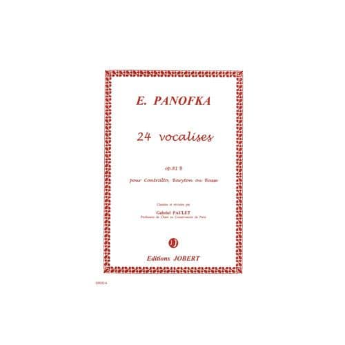 PANOFKA HEINRICH - VOCALISES VOL.2 OP.81B (24) - VOIX GRAVE, PIANO