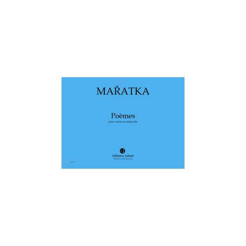 JOBERT MARATKA KRYSTOF - POEMES - VIOLON ET VIOLONCELLE