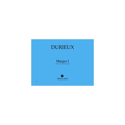 DURIEUX FREDERIC - MARGES I - CLAVECIN ET PERCUSSIONS