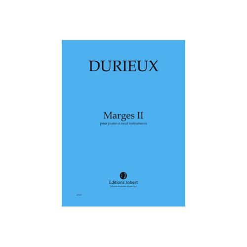 DURIEUX FREDERIC - MARGES II - PIANO ET 9 INSTRUMENTS