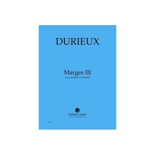 JOBERT DURIEUX - MARGES III - HAUTBOIS ET ENSEMBLE