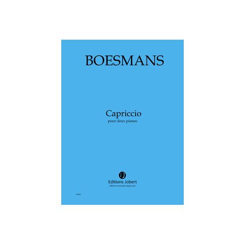 BOESMANS PHILIPPE - CAPRICCIO POUR DEUX PIANOS - 2 PIANOS ET ORCHESTRE