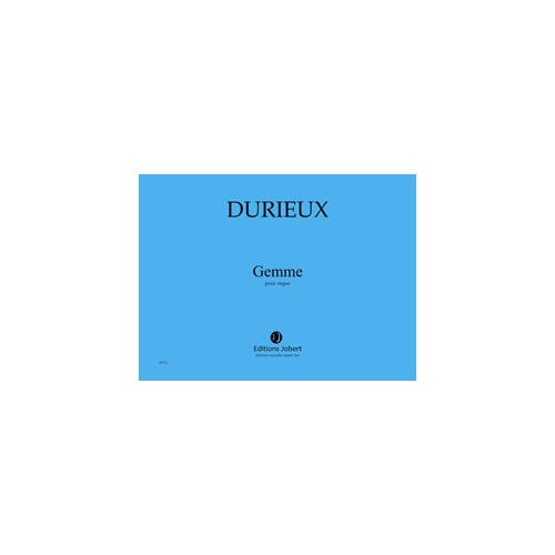 DURIEUX FREDERIC - GEMME - ORGUE