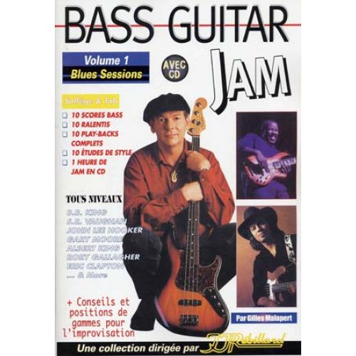 MALAPERT G. - BASS GUITAR JAM VOL.1 BLUES SESSIONS + CD
