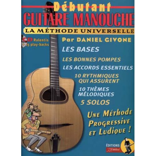 JJREBILLARD Givone Daniel - Debutant Guitare Manouche + CD