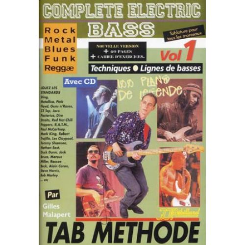 Malapert Gilles - Complete Electric Bass Vol.1 + CD