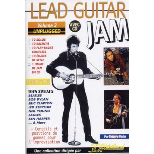 LEAD GUITAR JAM VOL.3 - UNPLUGGED + CD - GUITAR TAB