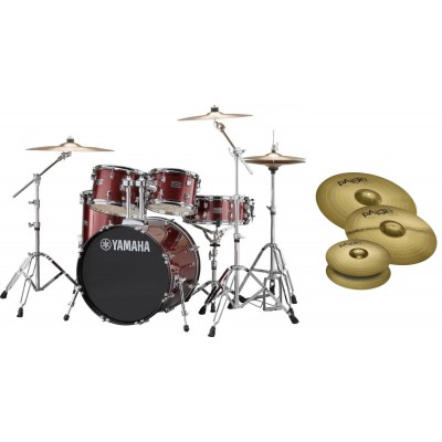 RYDEEN 20 BURGUNDY GLITTER + HW680W + PAISTE 101