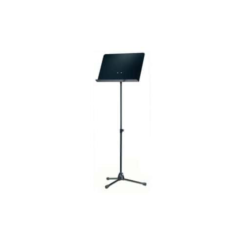 K&M 11818-000-55 ORCHESTRA MUSIC STAND BLACK STAND AND BLACK ALUMINUM DESK
