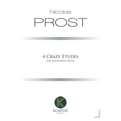 PROST NICOLAS - 4 CRAZY ETUDES - SAXOPHONE DUETS