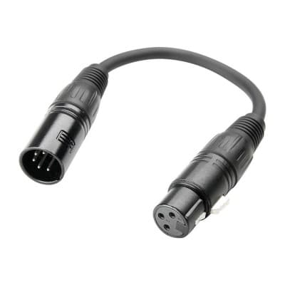 ADAM HALL ADAPTATEUR DMX XLR 5-POLES M VERS XLR 3-POLES F 0.2 M