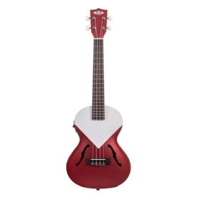 KA-JTE-CHRD-CASE CHICAGO RED ARCHTOP TENOR LIVR AVEC TUI