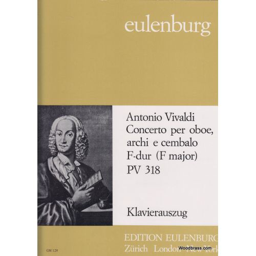 EULENBURG VIVALDI ANTONIO - OBOE CONCERTO IN F MAJOR F.VII, NO.12 (P.V.318) - OBOE AND PIANO
