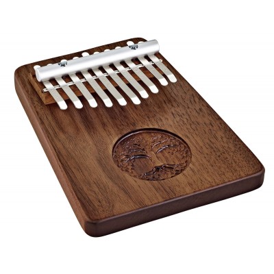 MEINL SONIC ENERGY SOLID KALIMBA, 10 NOTES, BLACK WALNUT, TREE OF LIFE