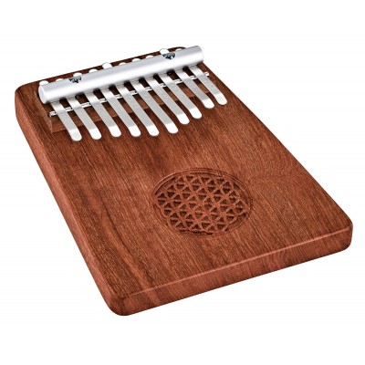 MEINL SONIC ENERGY SOLID KALIMBA, 10 NOTES, ZAMBESI REDWOOD, FLOWER OF LIFE