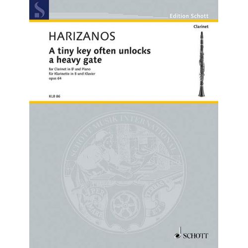  Harizanos N. - A Tiny Key Often Unlocks A Heavy Gate Op. 64 - Clarinette