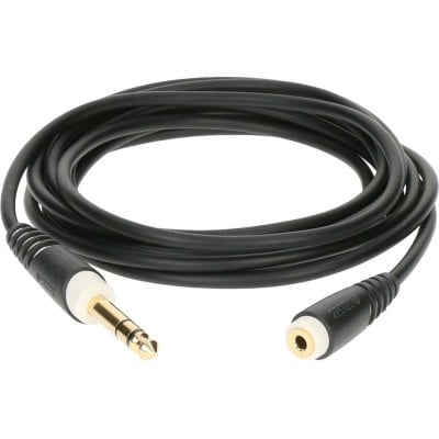 KLOTZ EXTENSION CABLE BLACK 3M JACK 3P - SOCKET 3P 