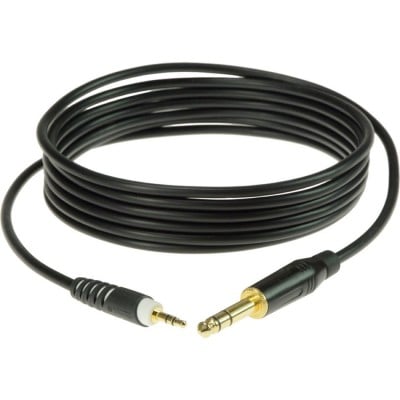 Klotz Stereo-cable Noir 0,9m Jack 3p - Mini Jack 3p Contacts En Or