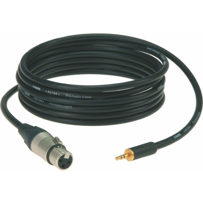 XLR Femelle Neutrik - Mini Jack 3 M Or