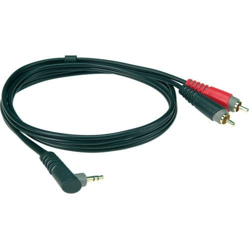 KLOTZ AY7A0100 MINI JACK COUDE - 2 RCA 1 M