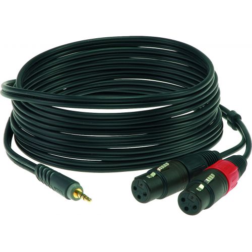 CABLE Y 3 M MINI JACK 3P - 2XLR FEMELLE 