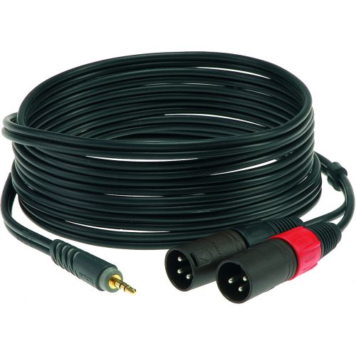 CABLE Y 1 M MINI JACK - 2 XLR MALE 