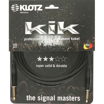 Klotz Kikkg Pro 1,5m Black Straight/straight