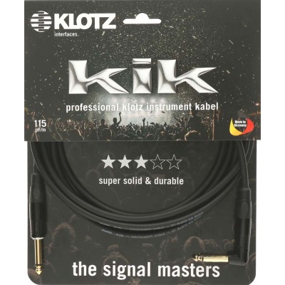 KLOTZ KIKKG PRO 1,5M BLACK STRAIGHT/ANGLED