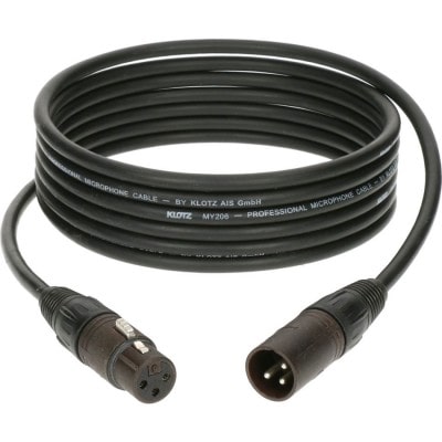 Klotz M1 Mic Cable Noir 3m Xlr 3p. F/m Neutrik Mp Bronze