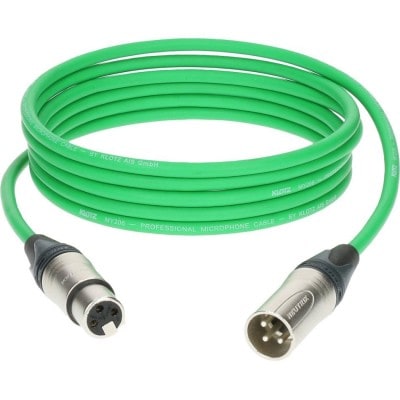 Klotz M1 Mic Cable Vert 7,5m Xlr 3p. F/m Neutrik