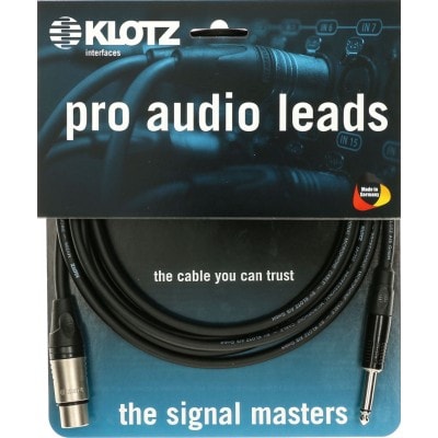 KLOTZ CABLE MICRO 7,50 M XLR FEMELLE - JACK 2P KLOTZ