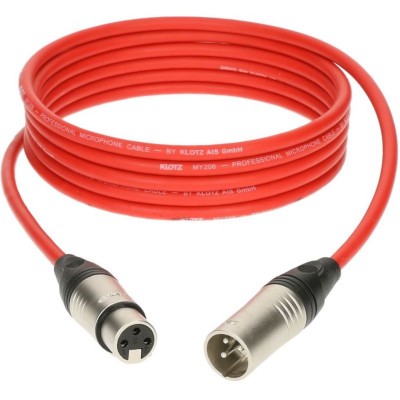CABLE MICRO XLR 20M ROUGE