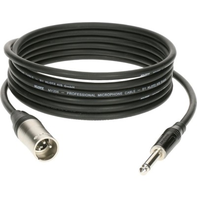 KLOTZ M1 Mic Cable Noir 3M XLR 3 Male - Jack 2P Klotz