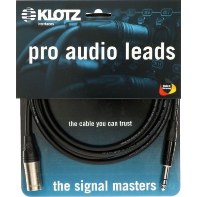 KLOTZ CABLE 2 M - XLR MALE / JACK STEREO