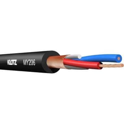 KLOTZ MY206SW.050 50M PROF. MICROPHONE CABLE 2X0.22MM PVC BLACK