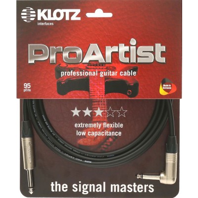 PRON060PR PRO ARTIST INSTR. 6M CABLE JACK 2P - JACK 2P 90 JACK