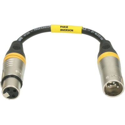 KLOTZ XLR-FM-PK XLR CROSS PHASE ADAPTAT. 0,2M XLR 3P. F - XLR3P M KLOTZ