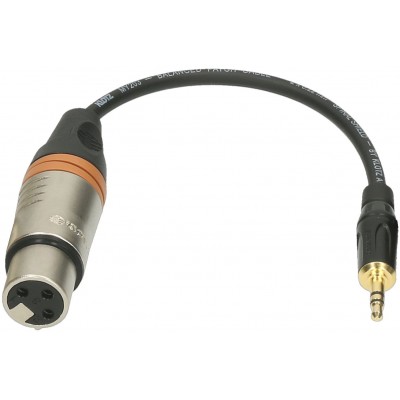 KLOTZ XLR-FP3.5 XLR F-JACK 3,5 ST. ADAPT. 0,2M XLR3P F KLOTZ - JACK 3P 6,35MM
