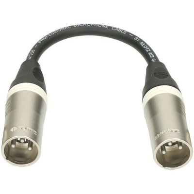 XLR-MMK XLR 3P M-M Adapt 0,2M Xlr3P M - Xlr3P M
