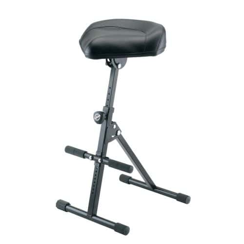 14047 TABOURET CUIR NOIR