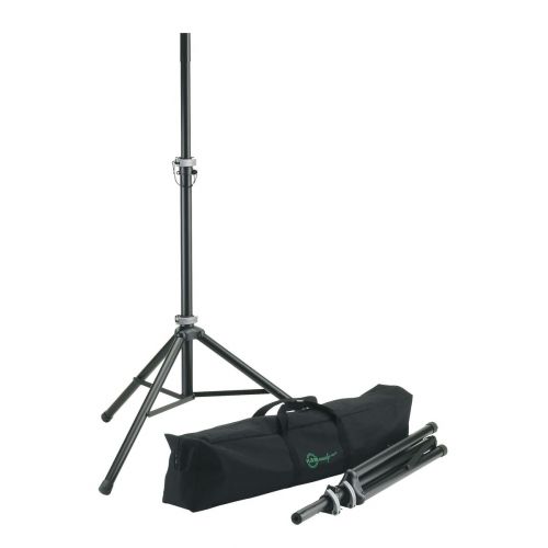K&M 21459-000-55 BLACK SPEAKER STAND PACKAGE