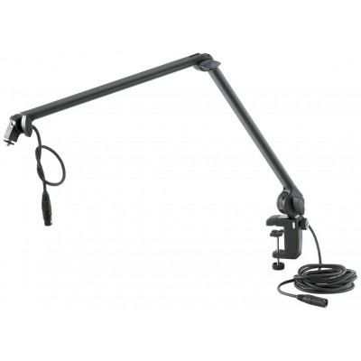 Kandm 23860-311-55 Bras Support Noir De Table Pour Microphone